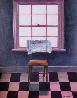 Chair with Lace Handkerchief