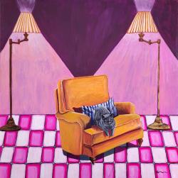 The Goldenrod Chair In The Lamplight