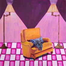 The Goldenrod Chair In The Lamplight